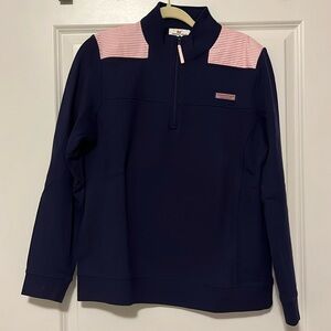Vineyard Vines Women’s Seersucker Shoulder Shep Shirt - Size L